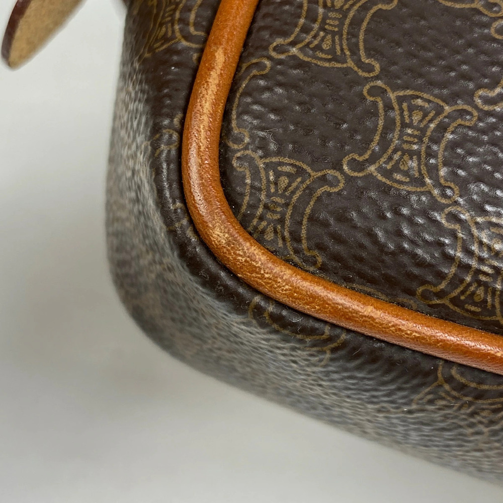 Celine bag Clutch shoulder Macadam crossbody canvas brown